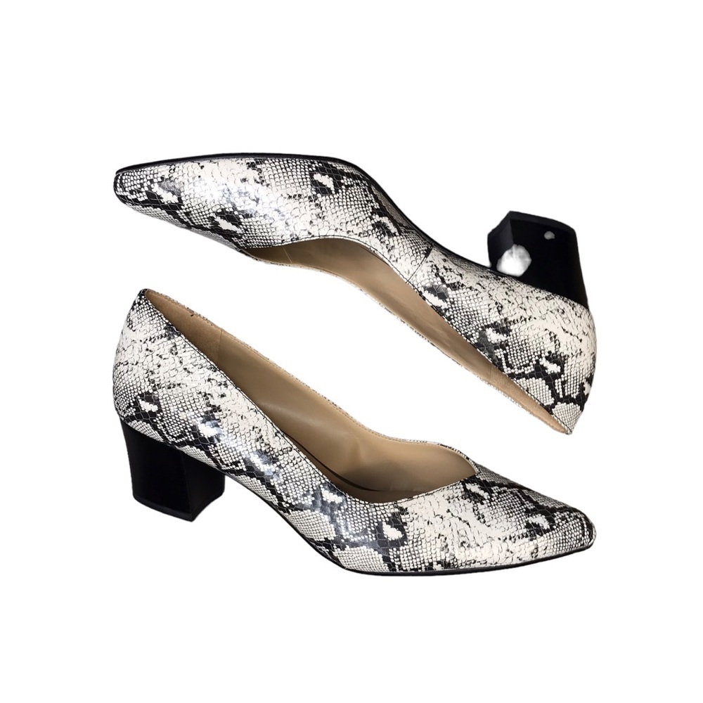 Naturalizer, Size 10, Cream, Snakeskin, Pumps